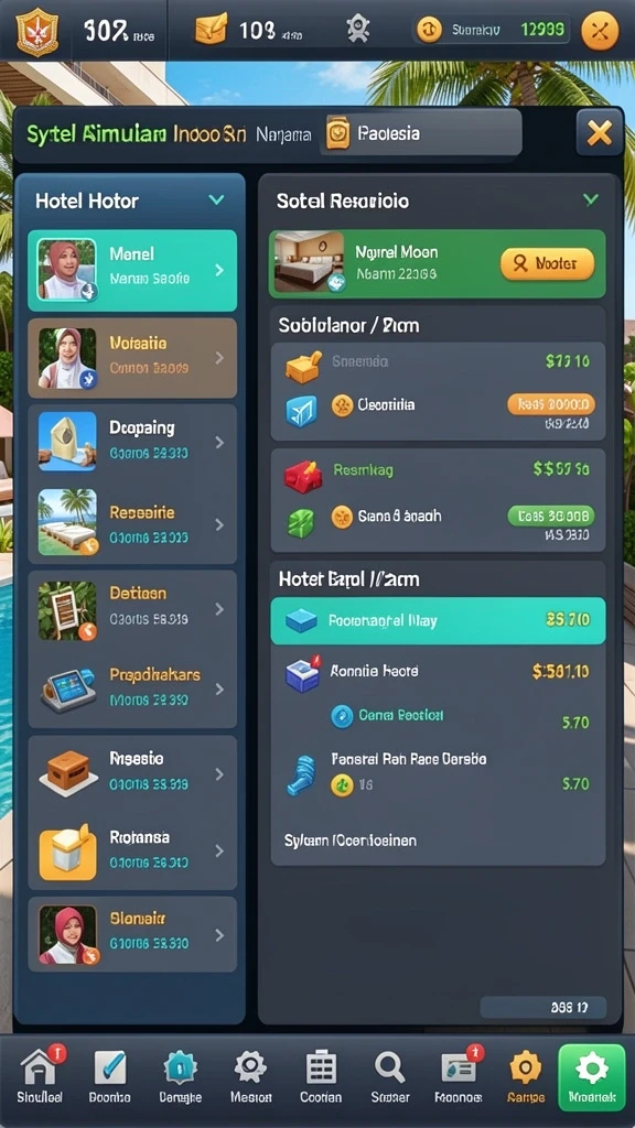 Tampilan menu yang menarik dan intuitif.