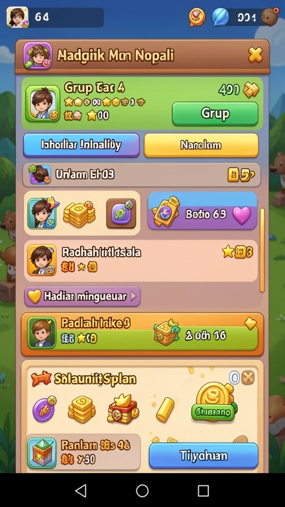 Tampilan utama aplikasi 789JACKPOT dengan menu permainan yang menarik.