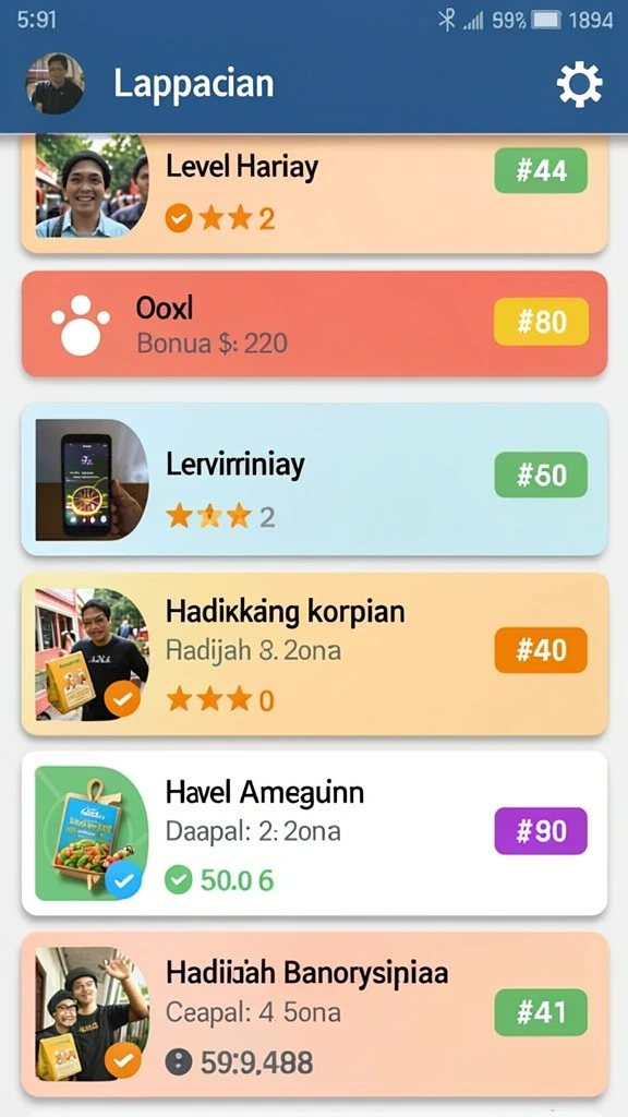 Karakter unik dengan latar belakang menarik.