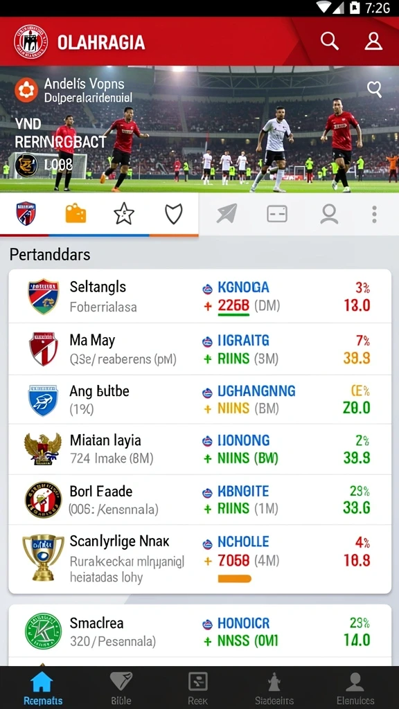 Tampilan menu utama yang menarik dan mudah dinavigasi.
