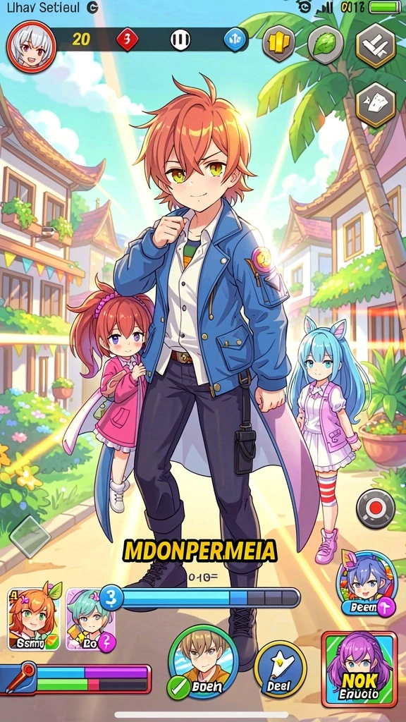 Screenshot dengan papan peringkat pemain terbaik.