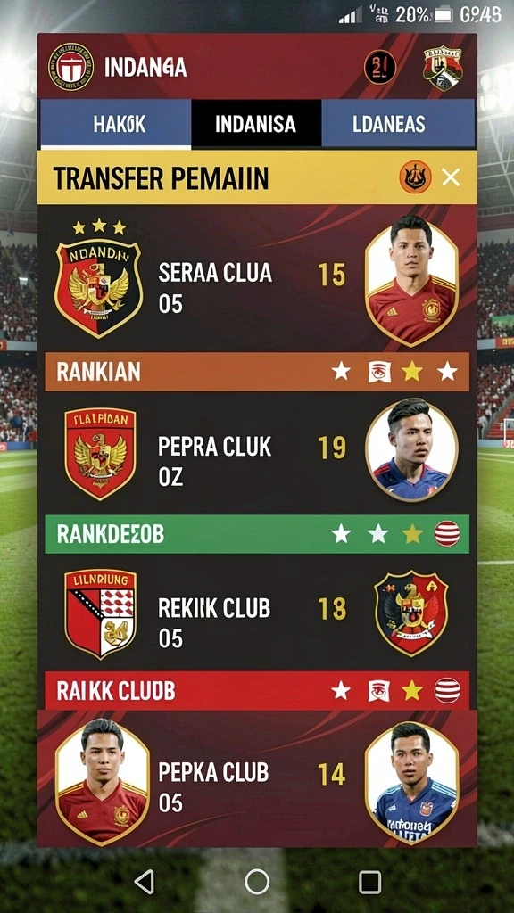 Screenshot menunjukkan antarmuka pengguna yang menarik.