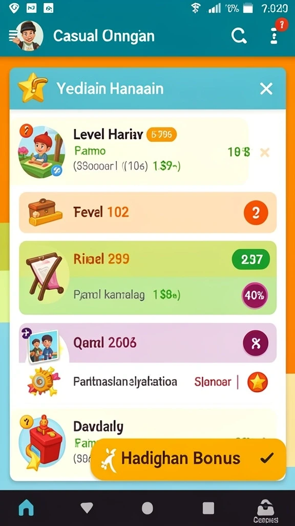 Adegan menegangkan saat melewati level sulit.