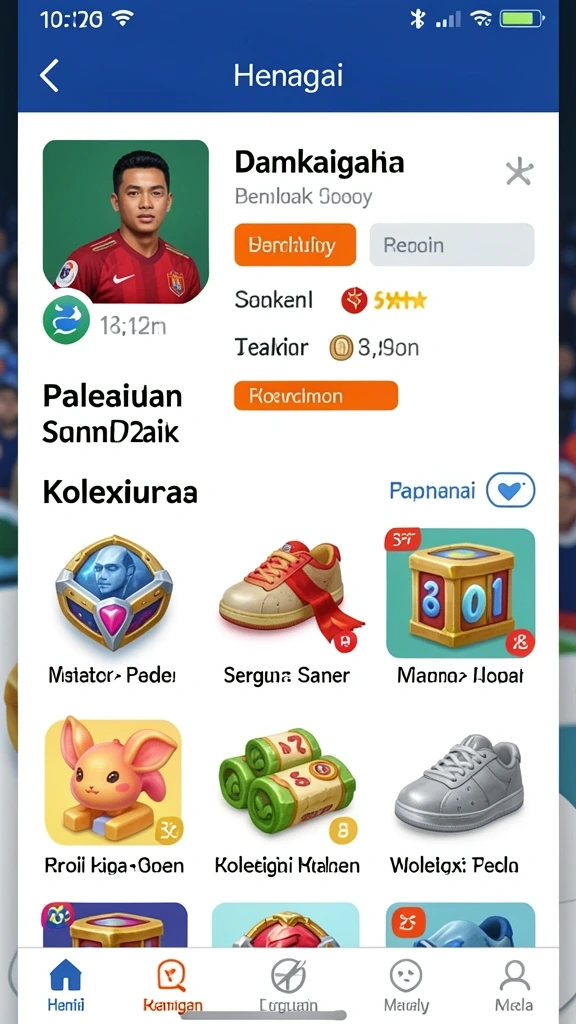 Screenshot menunjukkan karakter utama dalam petualangan.