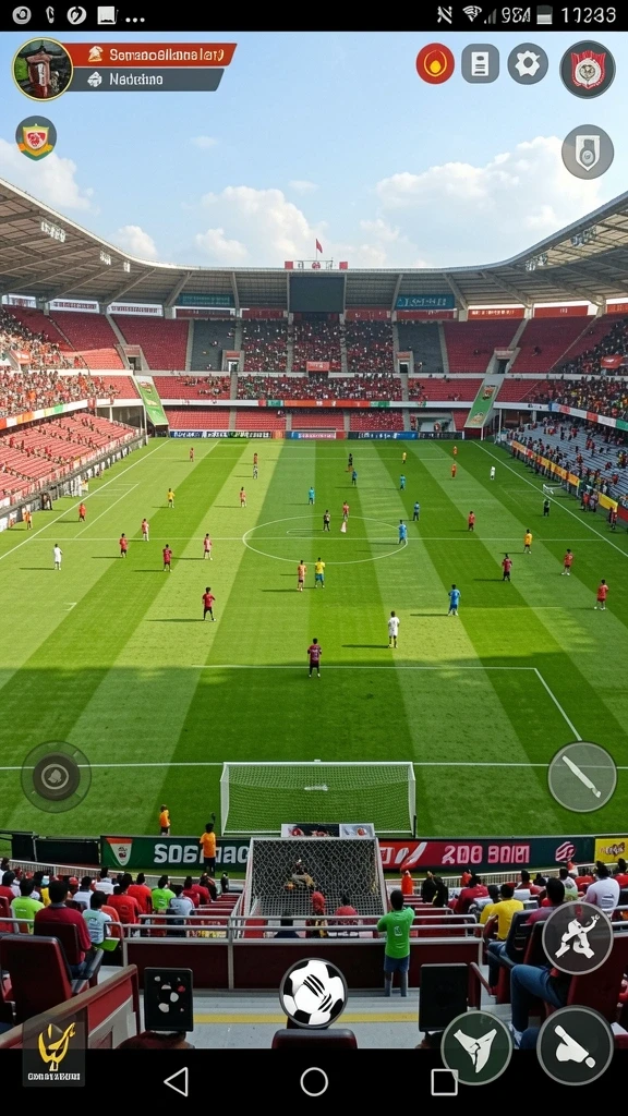 Screenshot menampilkan karakter utama dalam aksi bertarung.