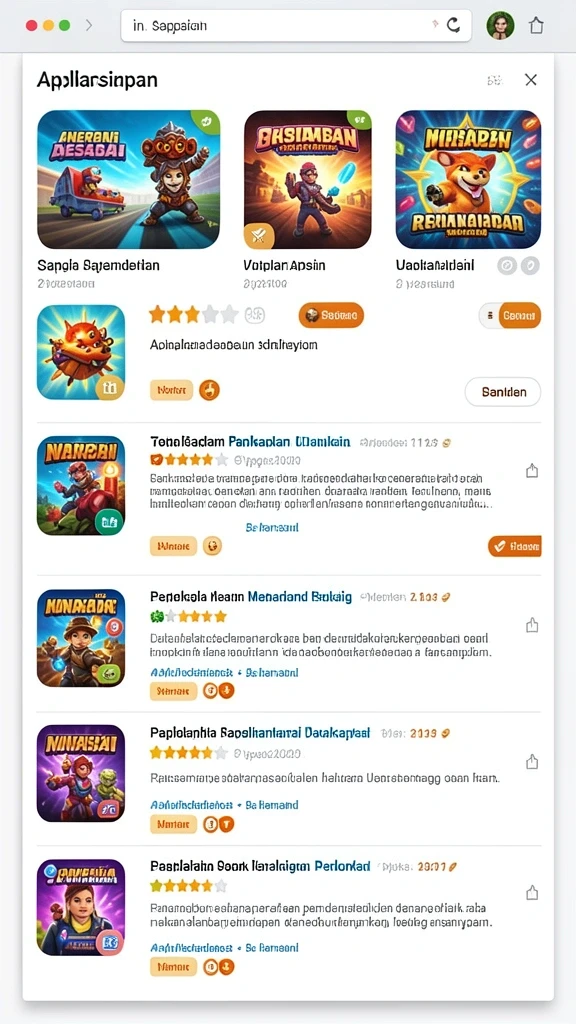 Tampilan awal yang memikat dan menarik perhatian.