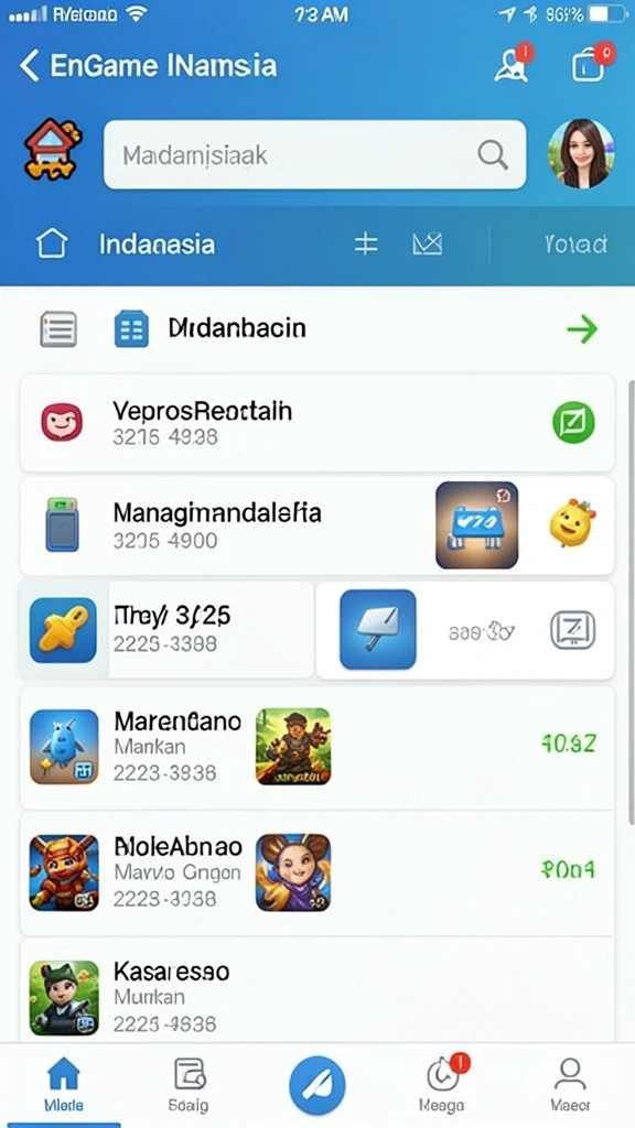 Screenshot pemain yang sedang mendapatkan hadiah di level tertentu.