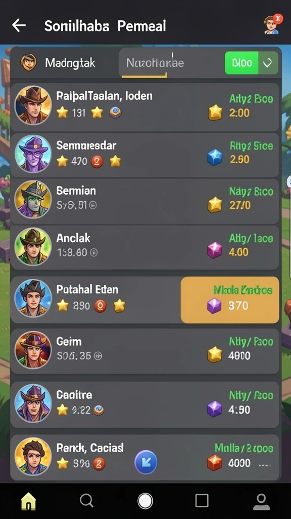 Tangkapan layar permainan slot yang mengesankan.
