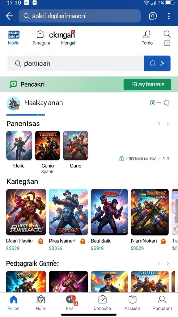 Screenshot menunjukkan tampilan awal game JUTA7 dengan grafis menarik.