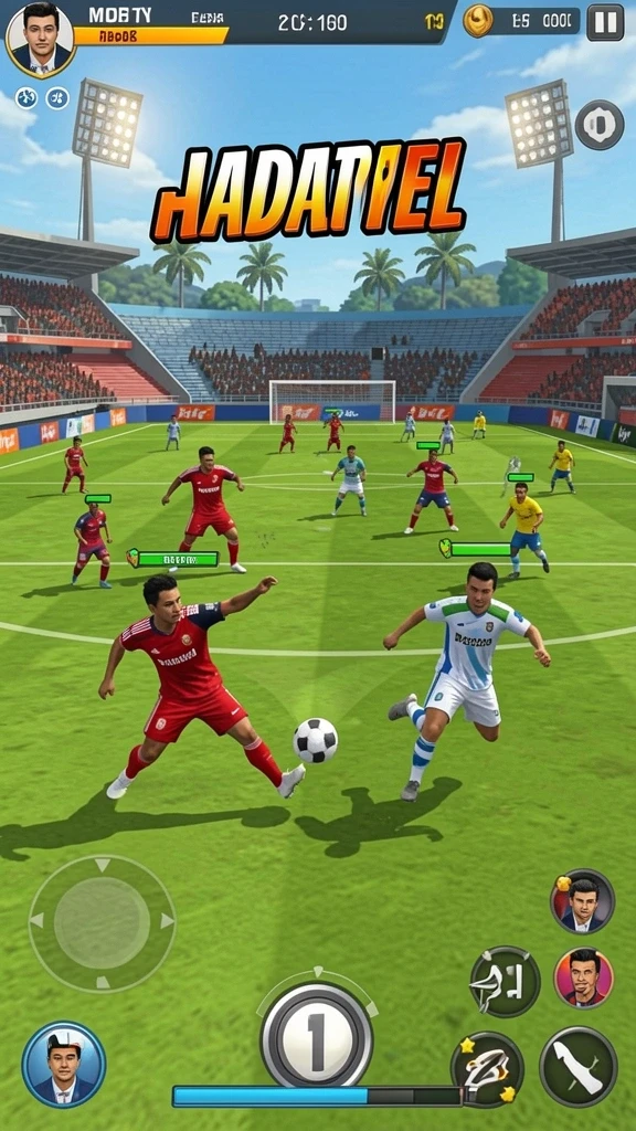 Screenshot saat pemain berkompetisi dalam salah satu permainan seru.