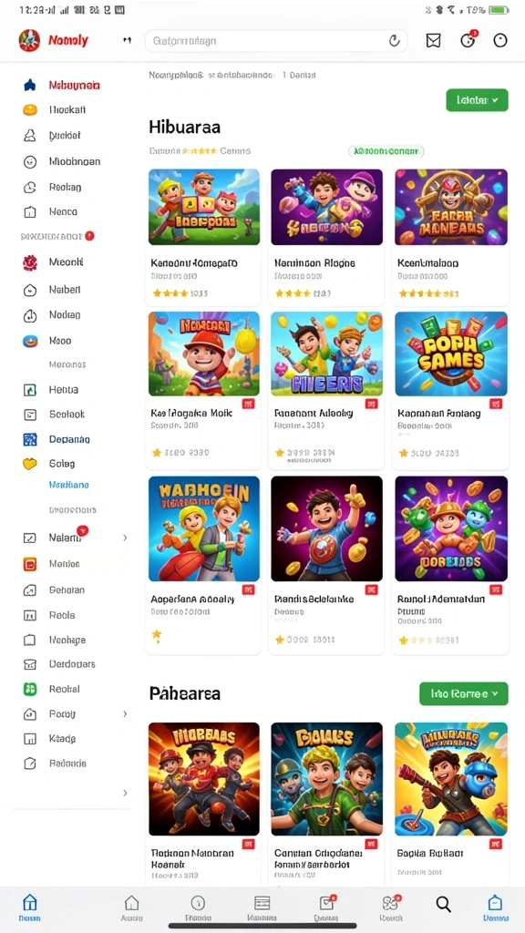 Screenshot dari leaderboard yang menampilkan poin tertinggi pemain.