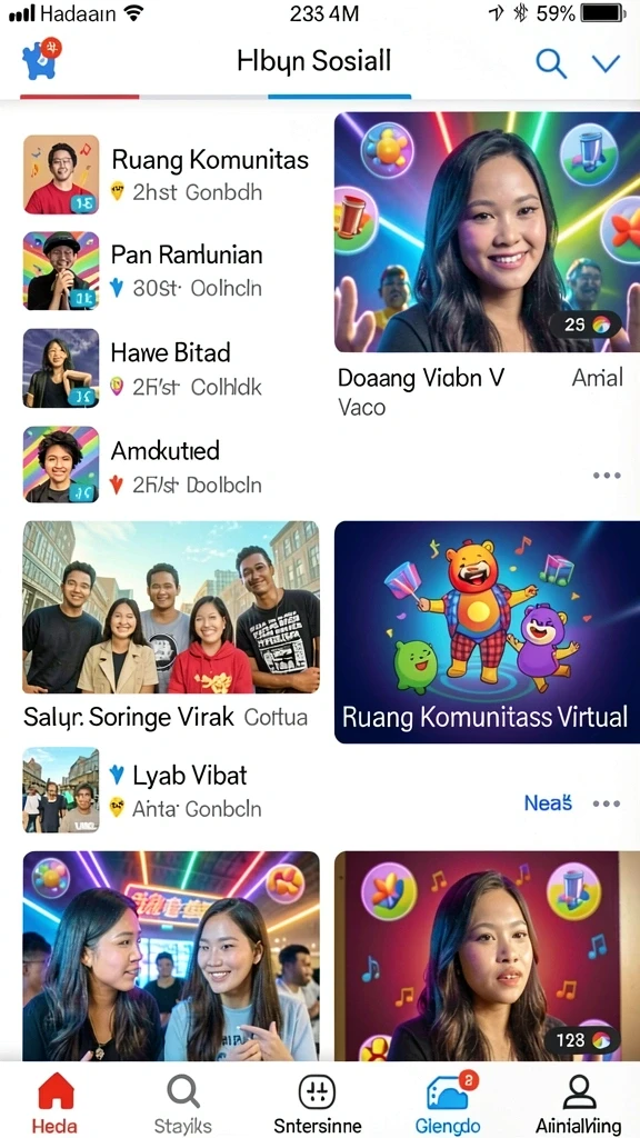 Tampilan antarmuka yang menarik dan intuitif.
