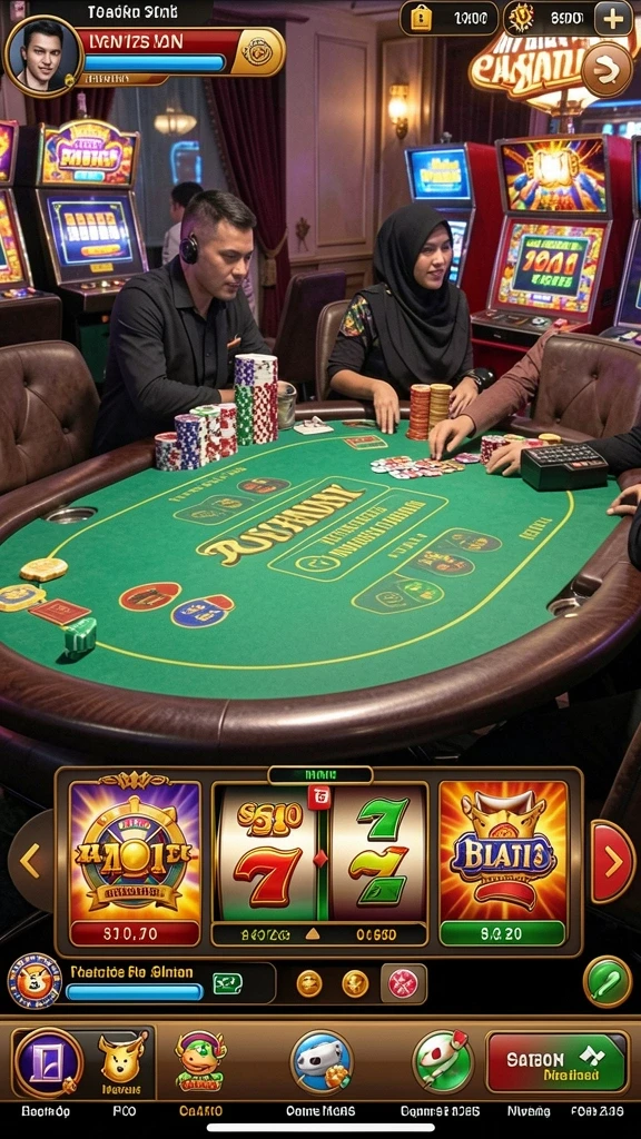 Pengaturan strategis yang mendebarkan.