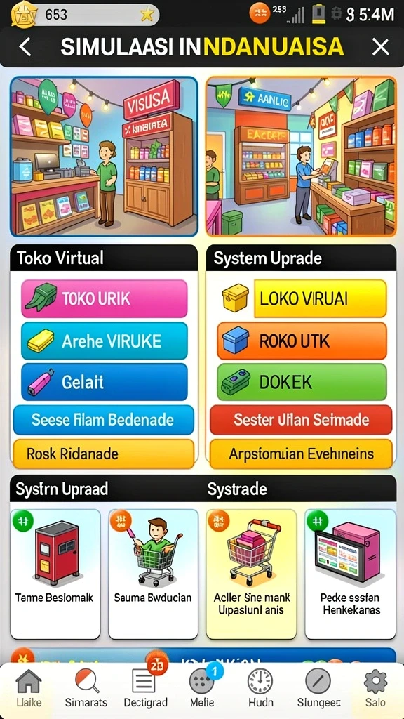 Tampilan permainan slot yang menarik dan penuh warna.