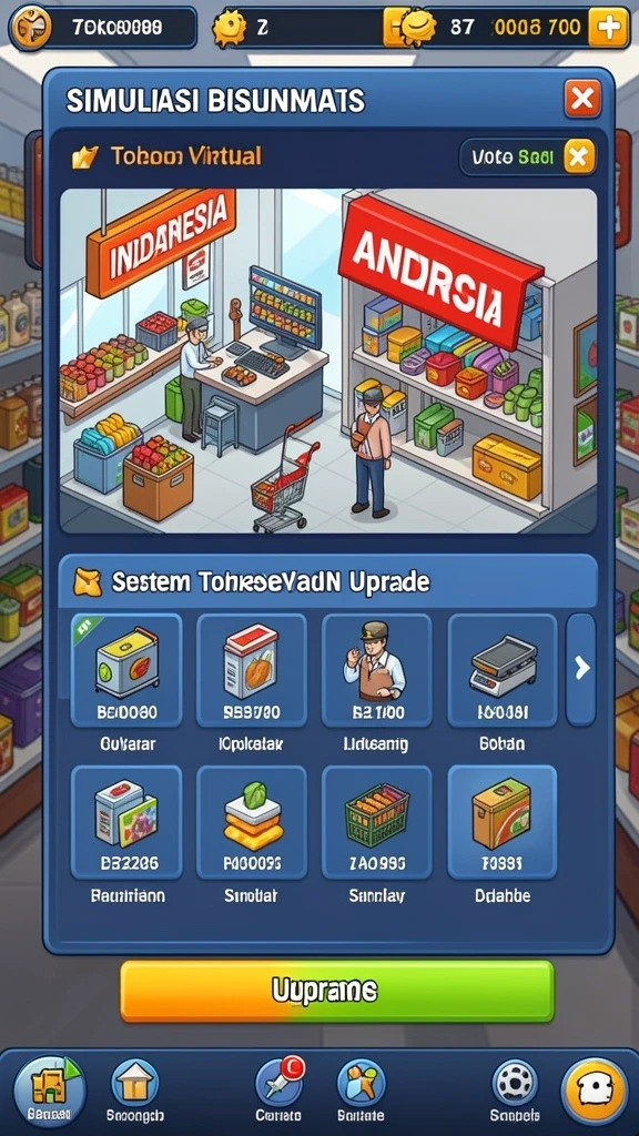 Tampilan antarmuka yang menarik dan user-friendly.