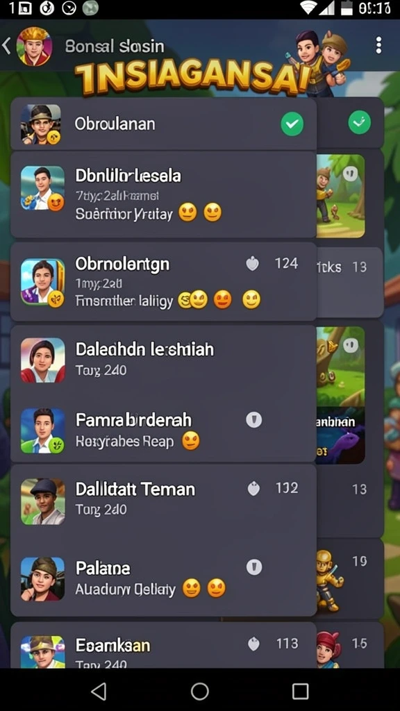 Karakter unik dengan kemampuan khusus yang berbeda.