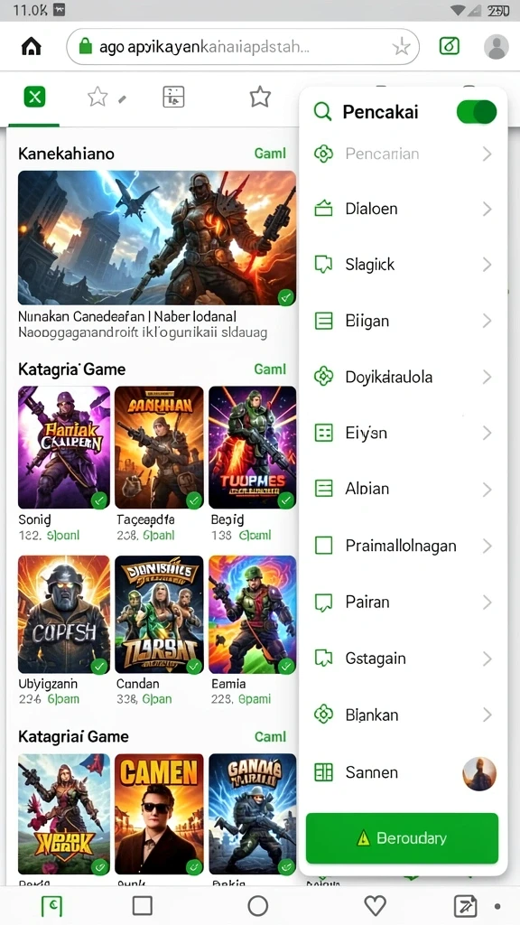 Screenshot menampilkan mode permainan baru yang menantang.