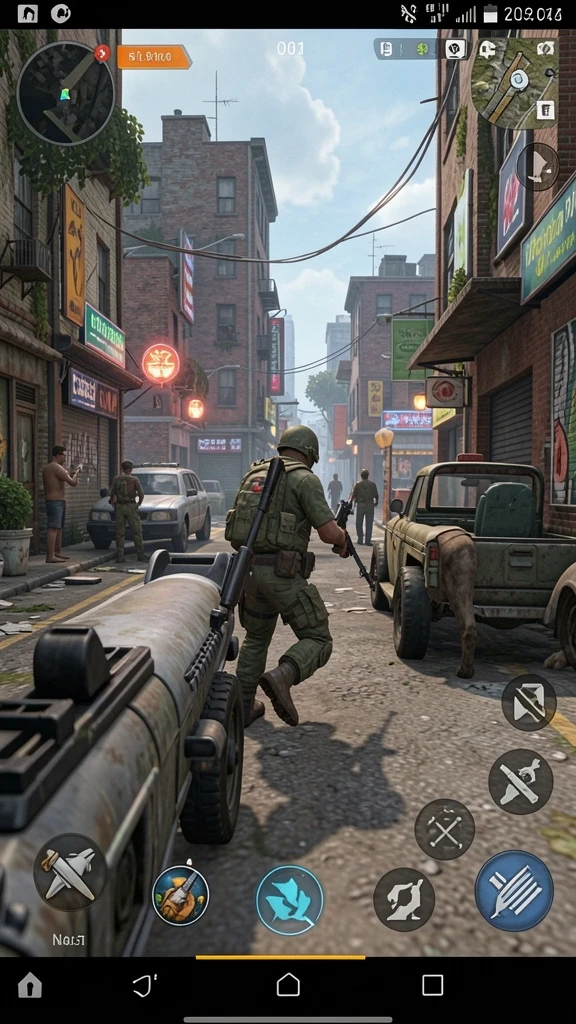 Screenshot dari level tantangan yang menantang.