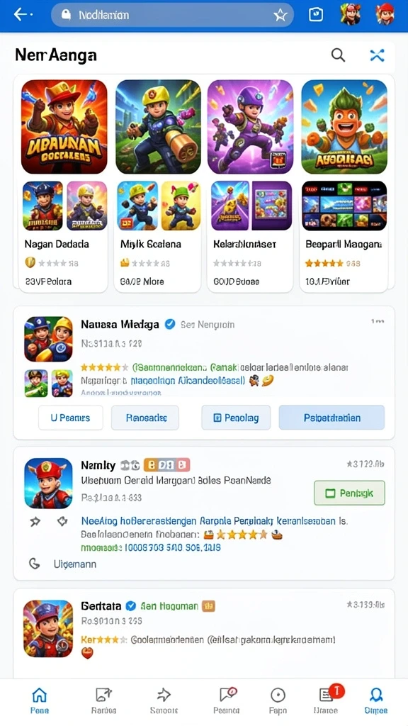 Tampilan grafis yang menakjubkan di dalam game.