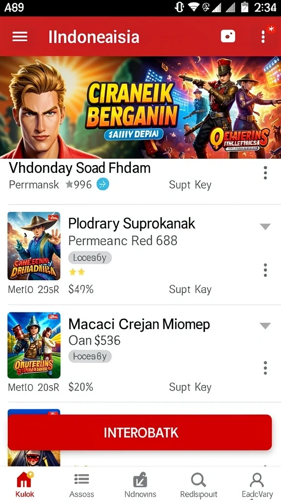 Tampilan antarmuka pengguna yang sederhana dan menarik.