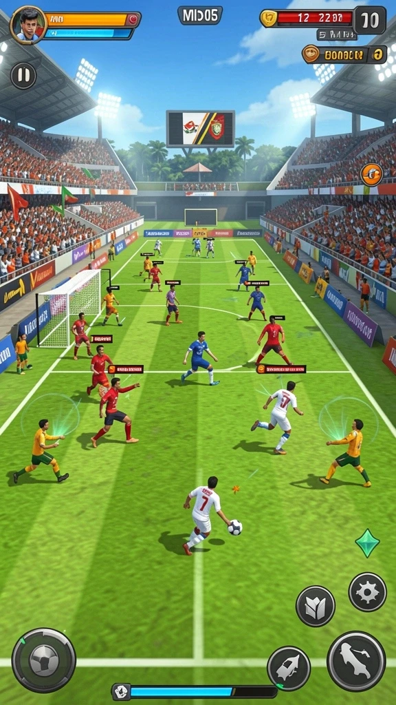 Tantangan seru di setiap level yang harus diselesaikan.