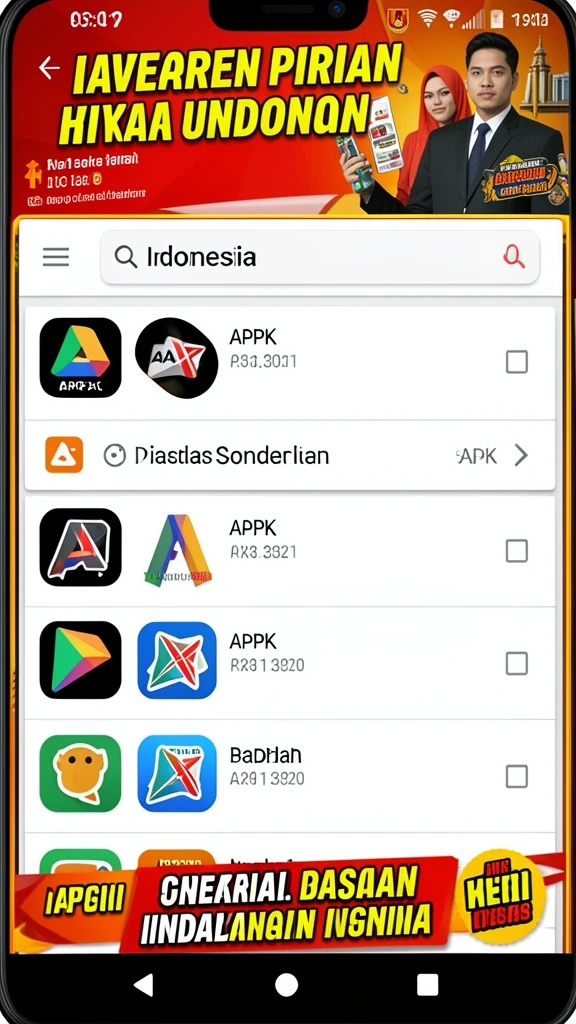 Karakter-karakter unik yang dapat dipilih.