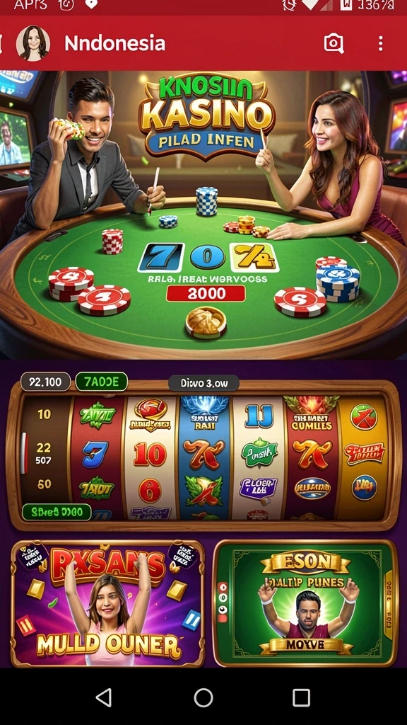 Tampilan awal game yang menarik dan mudah dinavigasi.