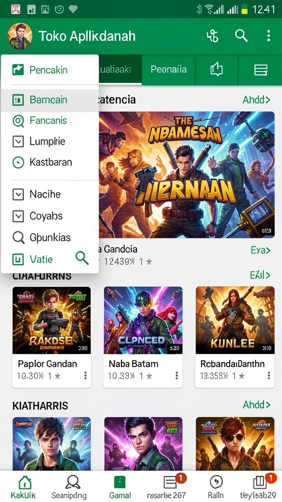 Tampilan antarmuka pengguna yang menarik dan mudah digunakan.